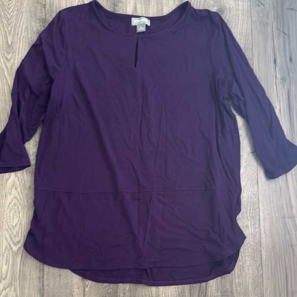 Liz Claiborne Deep Purple Blouse